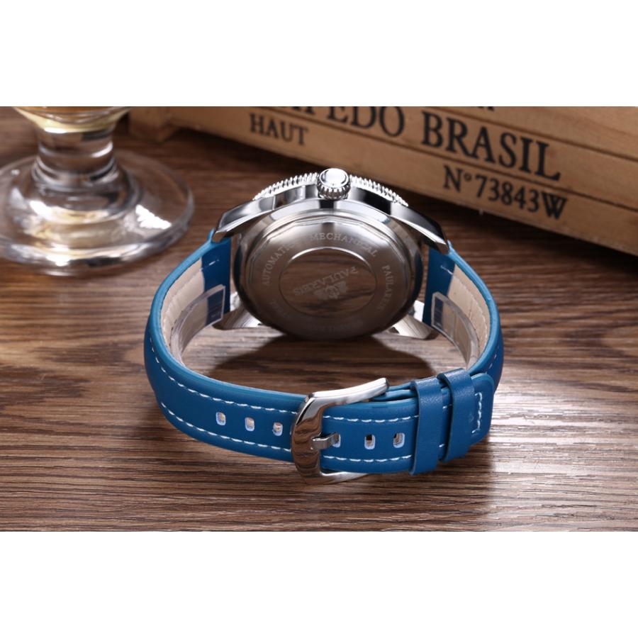 腕時計 Breitling ブライトリング ホワイトステンレス 自動巻き ROLEXオマージュ White Leather｜believe555｜07